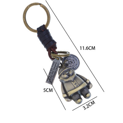 Brelocuri cu farmec de robot din aliaj de bronz mobil de epocă în mai multe stiluri, bijuterii la modă