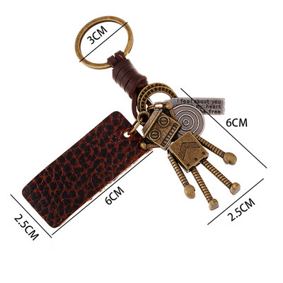 Brelocuri cu farmec de robot din aliaj de bronz mobil de epocă în mai multe stiluri, bijuterii la modă