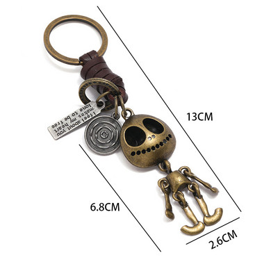 Brelocuri cu farmec de robot din aliaj de bronz mobil de epocă în mai multe stiluri, bijuterii la modă
