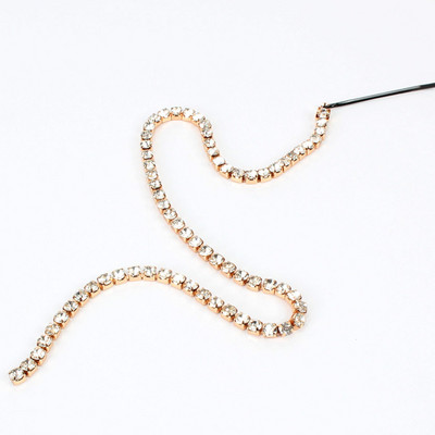 Lanț lung cu ciucuri de cristal de modă, decorare în ac de păr, lanț de păr de cristal, accesorii de nuntă pentru petrecere, bijuterii pentru femei