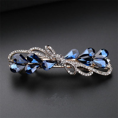 Agrafă pentru păr Mother New Fashion Clip de primăvară mare, elegantă, cu strasuri, pentru coada-calului