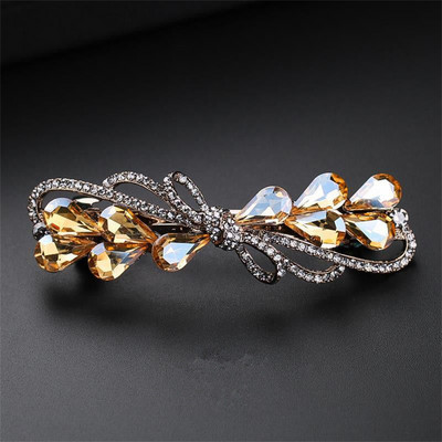 Agrafă pentru păr Mother New Fashion Clip de primăvară mare, elegantă, cu strasuri, pentru coada-calului