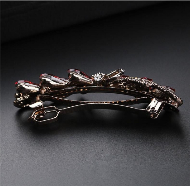 Agrafă pentru păr Mother New Fashion Clip de primăvară mare, elegantă, cu strasuri, pentru coada-calului