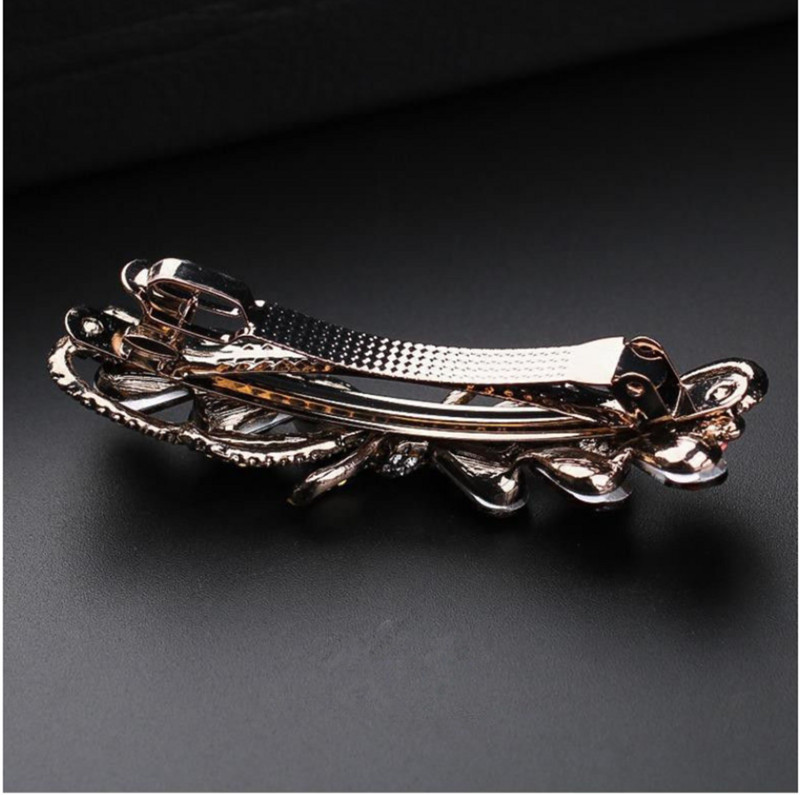 Agrafă pentru păr Mother New Fashion Clip de primăvară mare, elegantă, cu strasuri, pentru coada-calului