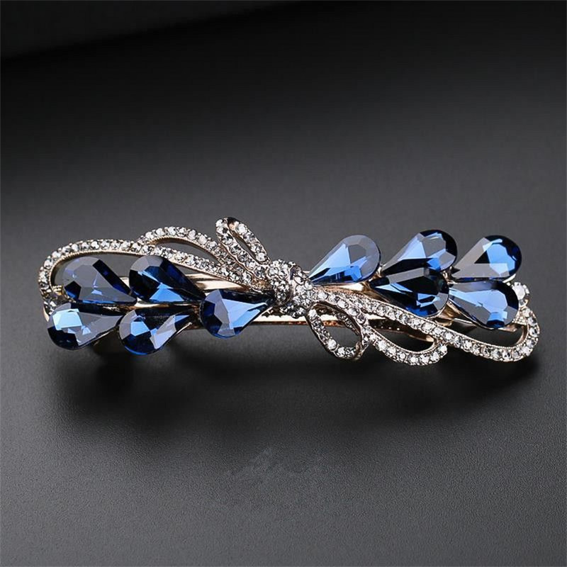 Agrafă pentru păr Mother New Fashion Clip de primăvară mare, elegantă, cu strasuri, pentru coada-calului