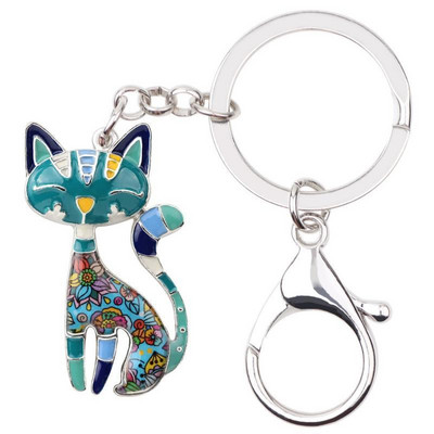 Animal pisică femela breloc șase culori pisică drăguță pandantiv accesorii cadouri aniversare pentru femei personalitate bijuterii la modă