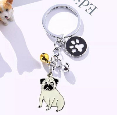 Brelocuri fierbinți Samoyed Animal Câini Breloc pandantiv metal Charm Cadouri lucrate manual pentru iubitorii de animale de companie Bijuterii pentru câini Femeie Suport pentru chei