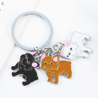 Brelocuri fierbinți Samoyed Animal Câini Breloc pandantiv metal Charm Cadouri lucrate manual pentru iubitorii de animale de companie Bijuterii pentru câini Femeie Suport pentru chei
