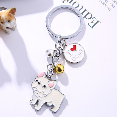 Brelocuri fierbinți Samoyed Animal Câini Breloc pandantiv metal Charm Cadouri lucrate manual pentru iubitorii de animale de companie Bijuterii pentru câini Femeie Suport pentru chei