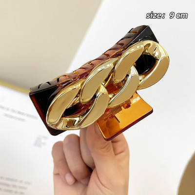 Moda coreeană acrilic ac de păr doamnă coafură pătrat rechin ac de păr pentru baie ac de păr doamnă accesorii de păr rafinate