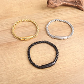 Brățară din oțel inoxidabil cu lanț cu chilie de culoare aurie pentru bărbați, cadou de bijuterii la modă de înaltă calitate