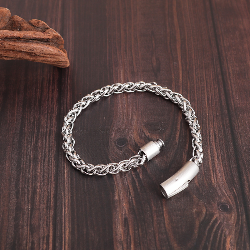 Brățară din oțel inoxidabil cu lanț cu chilie de culoare aurie pentru bărbați, cadou de bijuterii la modă de înaltă calitate