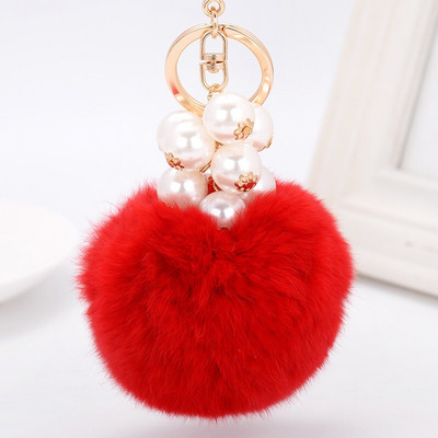 2022. aasta moodne pärlikett, kristallpudel, vibu, pompom, võtmehoidja, auto naiste käekott