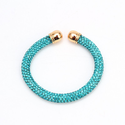 Card de dorințe Brățară de cristal de modă simplă pentru femei Brățară de cupru colorată pentru femeie, pentru petrecere, bijuterii de nuntă, cadou EY6414