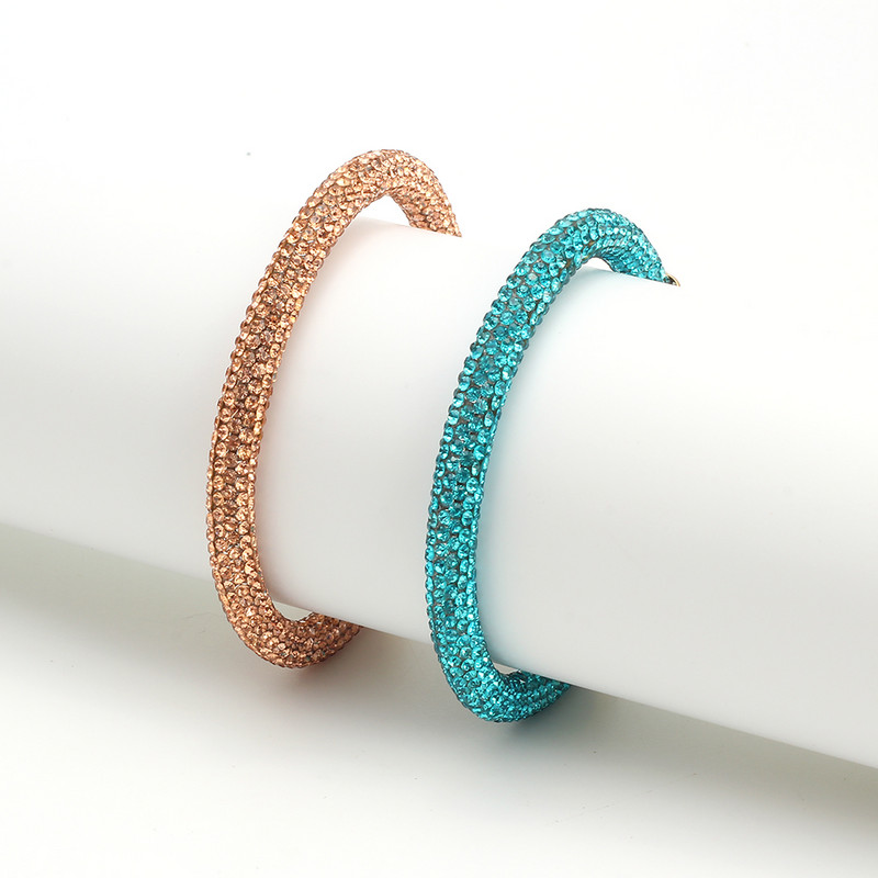 Card de dorințe Brățară de cristal de modă simplă pentru femei Brățară de cupru colorată pentru femeie, pentru petrecere, bijuterii de nuntă, cadou EY6414