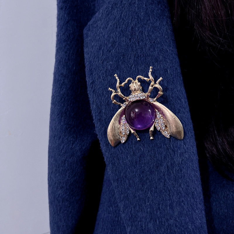 Broșe Morkopela cu insecte pentru bărbați, femei, albine, broșă rotundă din rășină, ace, haine de iarnă, accesorii pentru haine, cadouri de aniversare