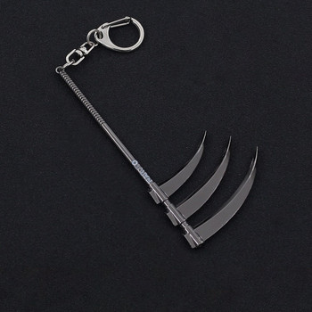 Akatsuki Hidan Scythe Weapon Men Car Moto Keychain Cosplay Anime Αξεσουάρ Manga Ninja Knife Γυναικεία Τσάντα Charm Cool δώρο