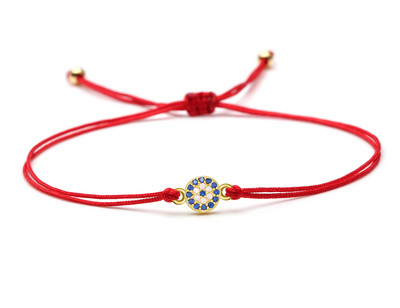 Alb, albastru, zircon, cristal, mini ochi turcesc, brăţară cu farmec, femei, bărbaţi, grad 5A, CZ, cupru, ochi rău, galben, verde, roşu, bijuterii.