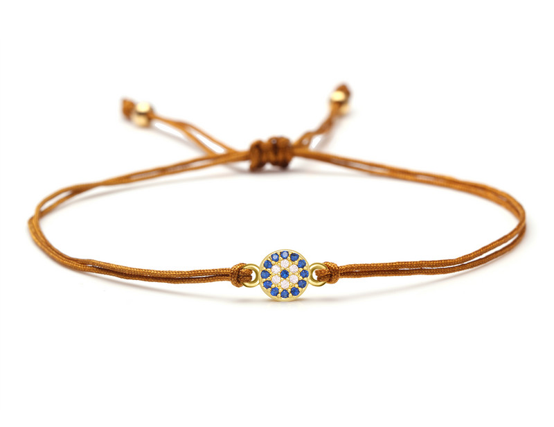 Alb, albastru, zircon, cristal, mini ochi turcesc, brăţară cu farmec, femei, bărbaţi, grad 5A, CZ, cupru, ochi rău, galben, verde, roşu, bijuterii.