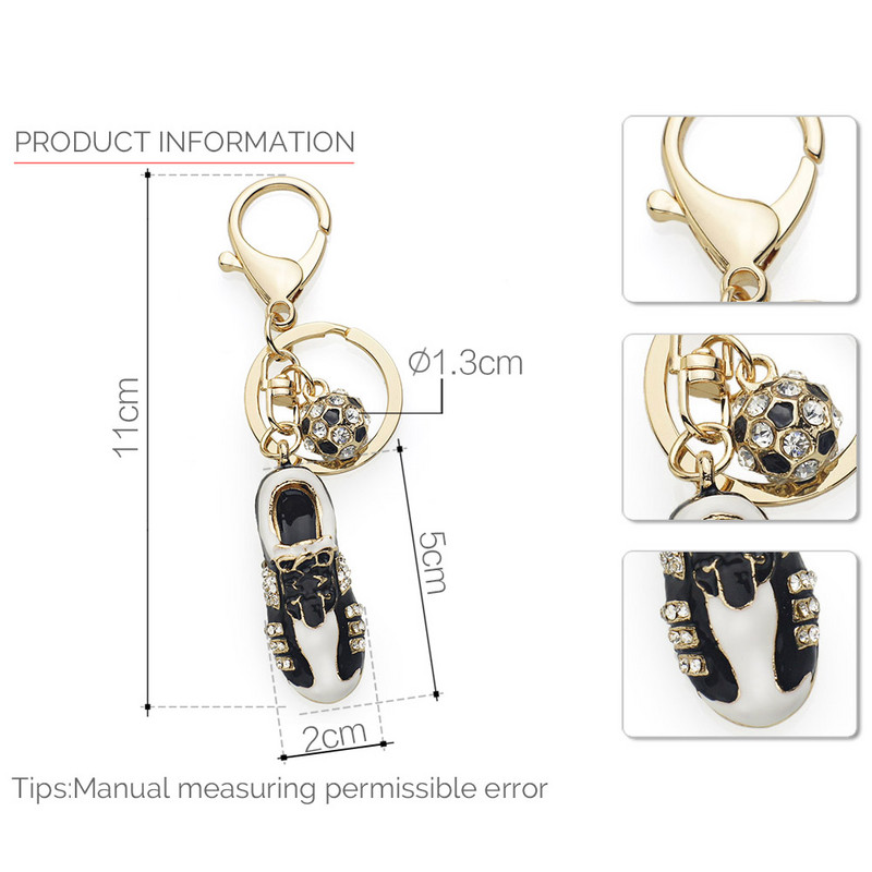 Pantofi de fotbal de cristal, brelocuri cu strasuri, pentru geanta masina, cu catarama, brelocuri cu pandantiv, brelocuri, cadou pentru femei K258