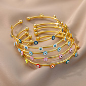 Goth Evil Eye narukvice za žene Luksuzna turska narukvica s okom od nehrđajućeg čelika Novo u nakitu pulseras mujer besplatna dostava