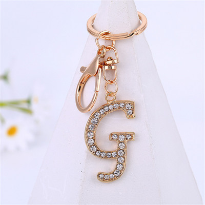 Bling Bling 26 litere breloc mașină pentru femei sclipici stras breloc curea inel breloc accesorii geantă decorațiuni chei