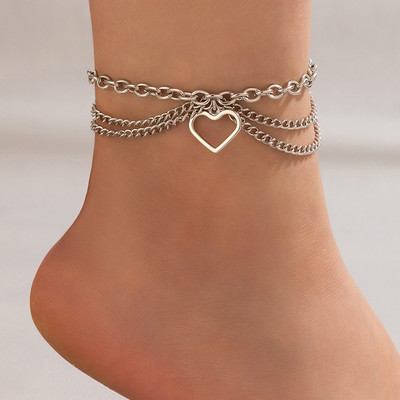 Boho arany ezüst színű bojt lánc karkötő bokalánc varázsa kígyó/tengeri csillag/szív szexi láb boka lábon lánc strand ékszer
