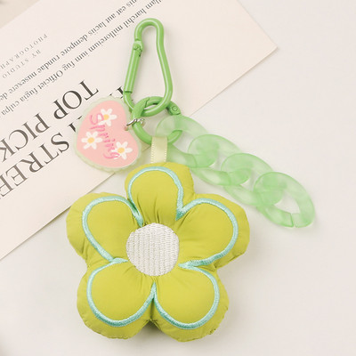 Kreativni cvijet Sakura tkanina Privjesak za ključeve Nakit Uzica Djevojka Dječak Par Poklon Lanac u obliku srca breskve Privjesak za ključeve Slušalice Privjesak Ukrasite