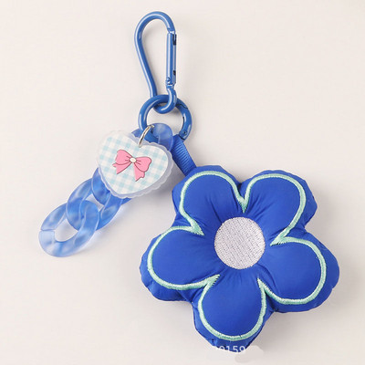 Kreativni cvijet Sakura tkanina Privjesak za ključeve Nakit Uzica Djevojka Dječak Par Poklon Lanac u obliku srca breskve Privjesak za ključeve Slušalice Privjesak Ukrasite