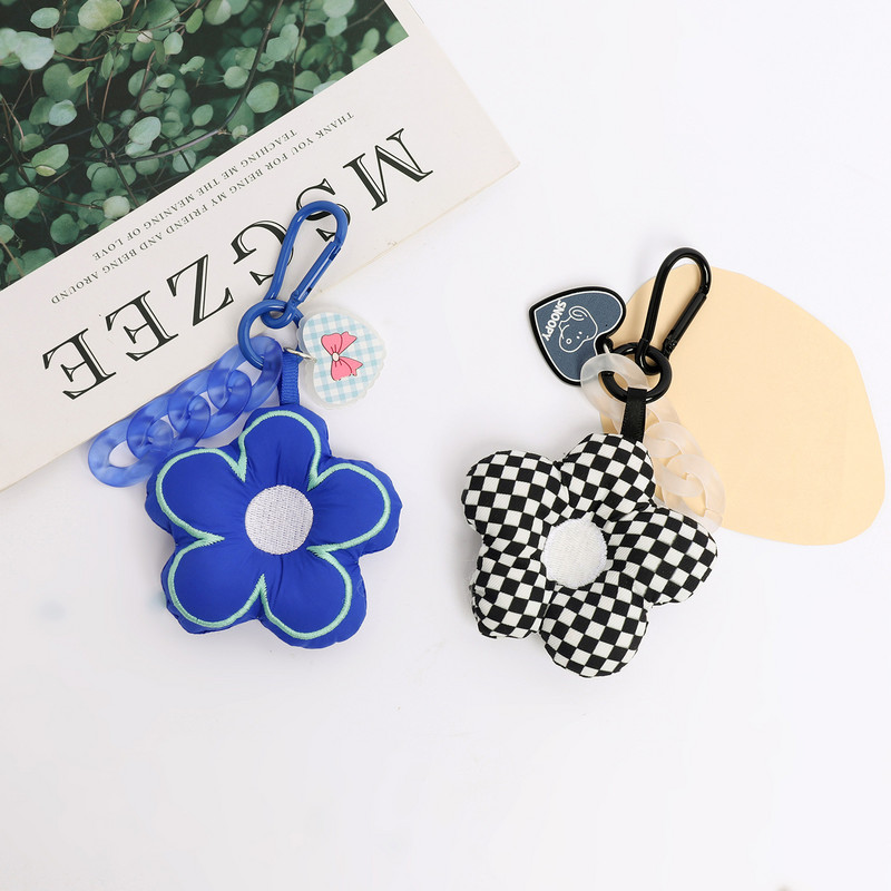 Kreativni cvijet Sakura tkanina Privjesak za ključeve Nakit Uzica Djevojka Dječak Par Poklon Lanac u obliku srca breskve Privjesak za ključeve Slušalice Privjesak Ukrasite