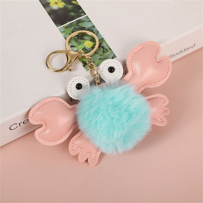 Kawaii bufniță pisică blană artificială pom pom breloc femei poșta portofel farmec drăguț animal pandantiv de pluș cu breloc accesorii rucsac