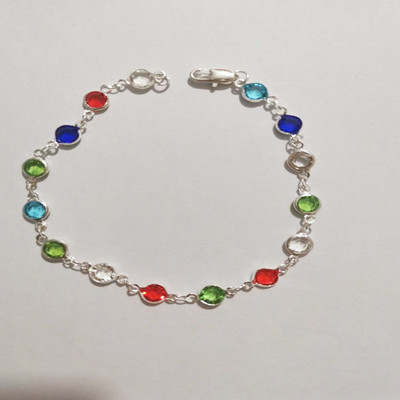 Culoarea curcubeu, cristal, gleznă, brățări pentru femei, stil etnic, lanț, gleznă, 2021, modă, farmec simplu, bijuterii pentru picioare, cadouri pentru doamne