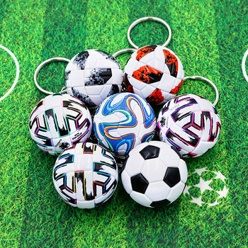 Τρισδιάστατα αθλητικά αναμνηστικά ποδοσφαίρου PU Δερμάτινο μπρελόκ Ανδρικοί οπαδοί ποδοσφαίρου Κρεμαστό μπρελόκ 3D αθλητικό κλειδί ποδοσφαίρου