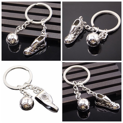 3D sportski nogometni suveniri PU kožni privjesak za ključeve Muški nogometni navijači Privjesak za ključeve 3D sportski nogometni ključ