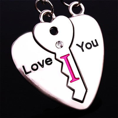 Novitet privjesak za ljubavne parove Privjesak za ključeve u obliku srca Ležerna sitnica Nakit Dodaci za vjenčanje za Valentinovo