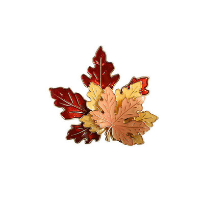 Női Vintage Bross Juharlevelű Brossok Női Ötvözet Zománc hajtóka Bross Pin Pulóver Kabát Ruházat Kiegészítők Ékszerek
