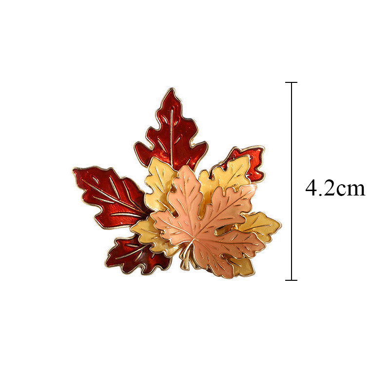 Broșă vintage pentru femei Broșe din frunze de arțar pentru femei Broșă cu rever emailat din aliaj pentru pulover haină Accesorii pentru îmbrăcăminte bijuterii