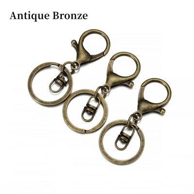 5 bucăți/lot breloc inel 30 mm breloc lung 70 mm închizătoare homar lanț cârlig chei pentru fabricarea de bijuterii furnituri