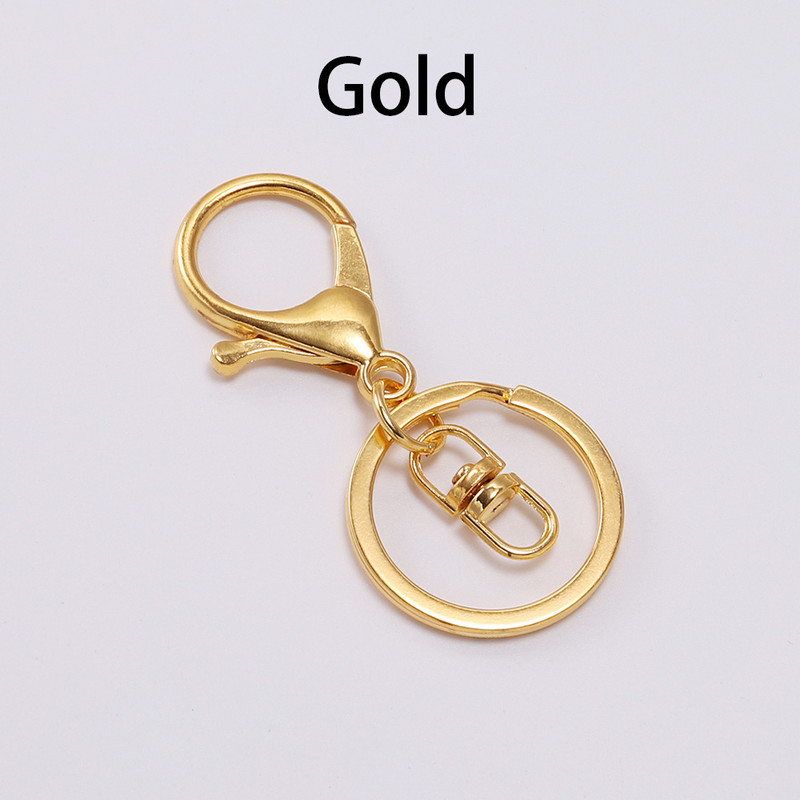 5 bucăți/lot breloc inel 30 mm breloc lung 70 mm închizătoare homar lanț cârlig chei pentru fabricarea de bijuterii furnituri