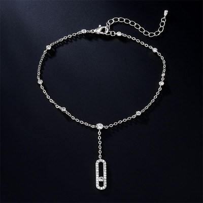 RAKOL, zirconiu cubic, gleznă ovală cu pandantiv pentru femei, INS 2022, sandale la modă, accesorii de plajă, bijuterii cadou de petrecere din Hawaii