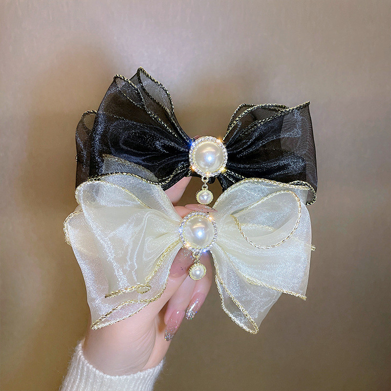 Mašne za kosu Biserne kopče za kosu Ukosnice od šifona Ukosnice Ukosnice za vjenčanje Korejsko ljeto Kopica za kosu Drške za kosu Dodaci za žene Novo