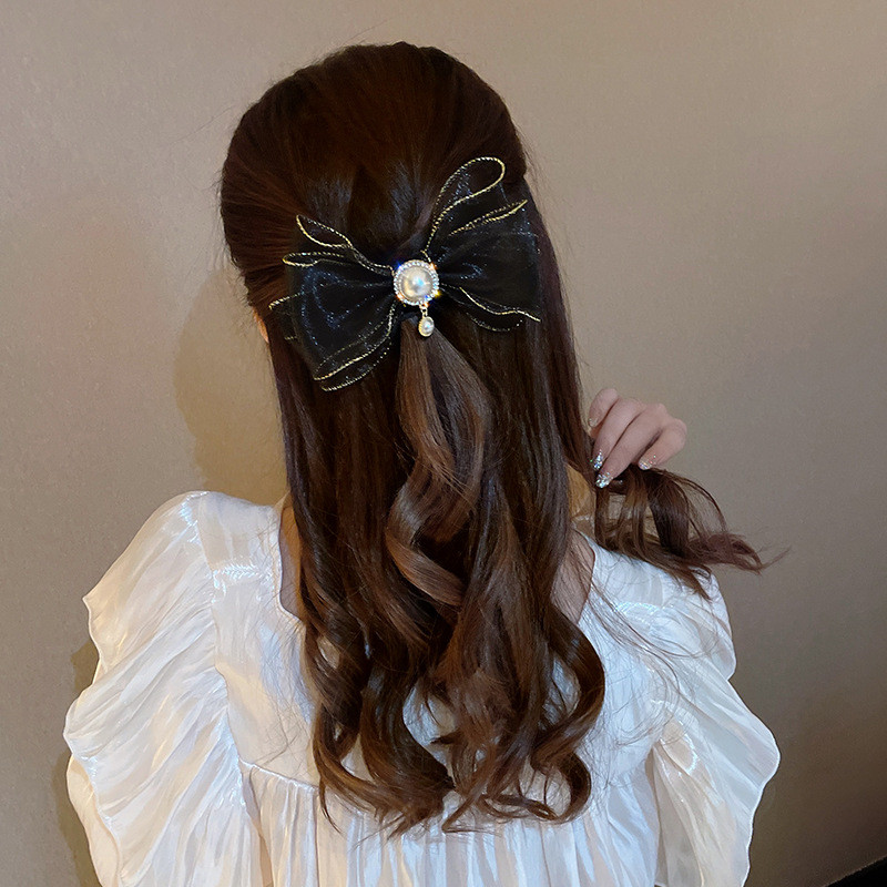 Mašne za kosu Biserne kopče za kosu Ukosnice od šifona Ukosnice Ukosnice za vjenčanje Korejsko ljeto Kopica za kosu Drške za kosu Dodaci za žene Novo