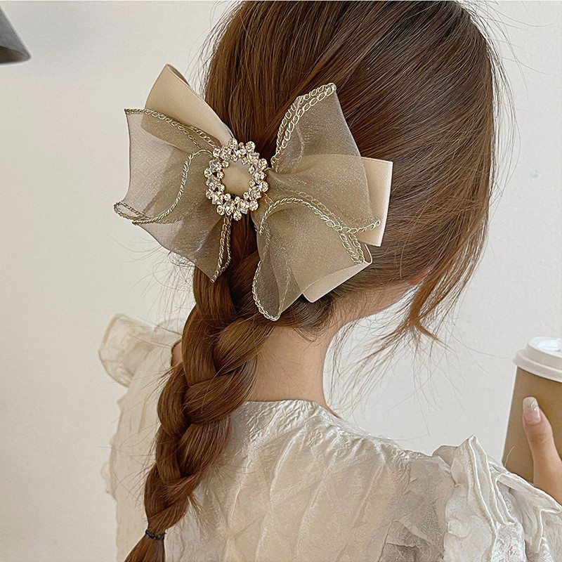 Mašne za kosu Biserne kopče za kosu Ukosnice od šifona Ukosnice Ukosnice za vjenčanje Korejsko ljeto Kopica za kosu Drške za kosu Dodaci za žene Novo