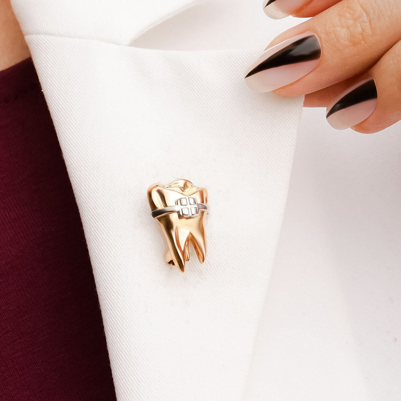 Hanreshe Medical Dental Care Fog melltűk Fogorvos Vicces hajtóka hátizsák kitűző Ékszer Ajándék ápolónő orvostanhallgatónak