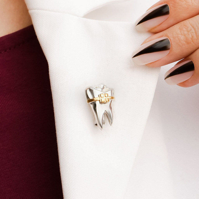 Hanreshe Medical Dental Care Fog melltűk Fogorvos Vicces hajtóka hátizsák kitűző Ékszer Ajándék ápolónő orvostanhallgatónak