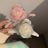 Clip pentru gheare de păr cu flori de camelie mare Suport pentru coadă de cal Agrafe pentru gheare Ace accesorii de păr coreeane pentru femei Nou