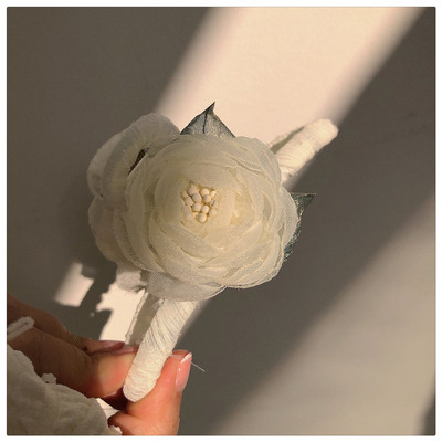 Clip pentru gheare de păr cu flori de camelie mare Suport pentru coadă de cal Agrafe pentru gheare Ace accesorii de păr coreeane pentru femei Nou