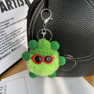 Privjesak s krznom zeca Mini Rex Pahuljasti privjesci za ključeve Drangulije Pom Pom Privjesak za ključeve Drangulije Pomponi Privjesci za ključeve