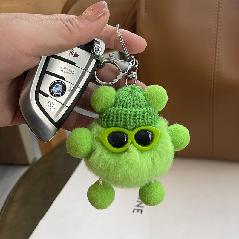 Privjesak s krznom zeca Mini Rex Pahuljasti privjesci za ključeve Drangulije Pom Pom Privjesak za ključeve Drangulije Pomponi Privjesci za ključeve