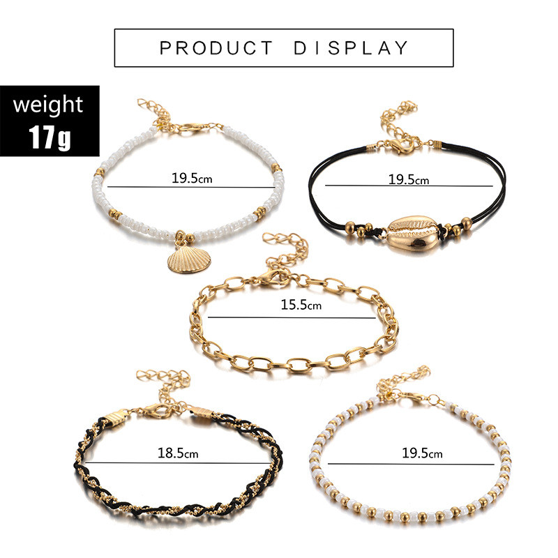 ZOSHI, în mai multe straturi, de culoare auriu, pandantiv, lanțuri de glezne, perle boho, mărgele de gleznă pentru femei, bijuterii pentru picioare de vară pentru plajă